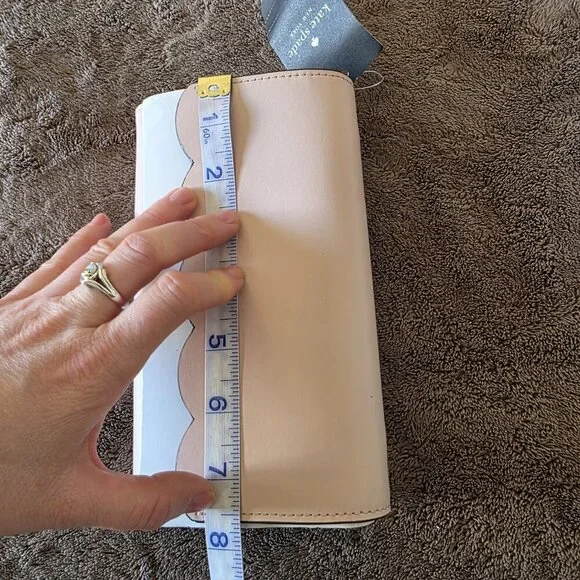 Kate Spade Gemma Scallop Wallet On Chain Rose Smoke Pink Crossbody NWT - Picture 16 of 16